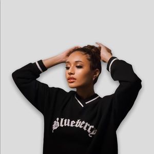 DAZY Letter Graphic Drop Shoulder Oversized Sweatshirt